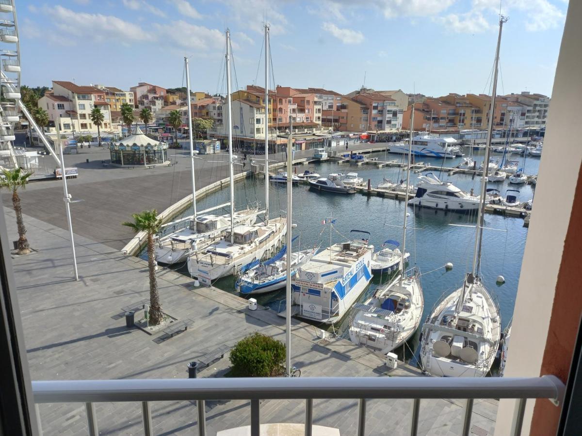 Ferienwohnung Port Brescou, T3 En Duplex Climatise, Superbe Vue Sur Le Port Agde Exterior foto