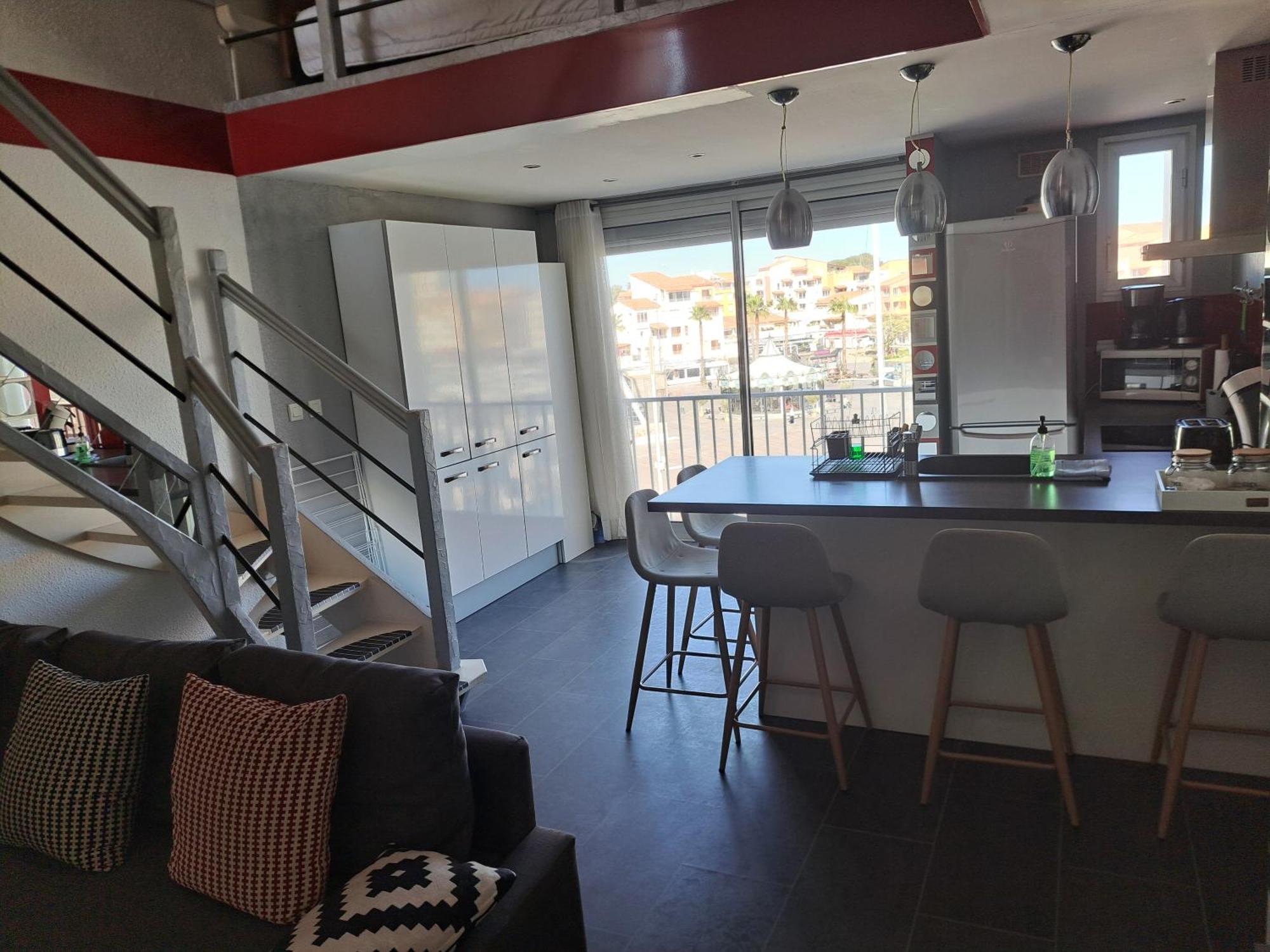 Ferienwohnung Port Brescou, T3 En Duplex Climatise, Superbe Vue Sur Le Port Agde Exterior foto